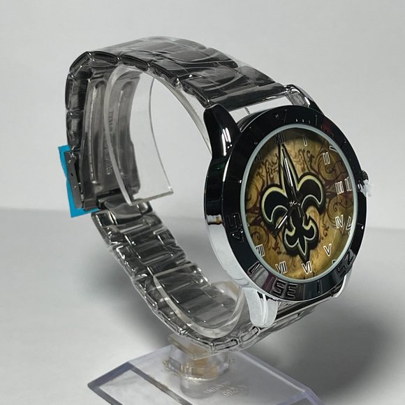 New Orleans Saints NFL Stainless Steel Men's Watch NEW!! - Picture 5 of 7